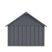TMG Industrial Outdoor Metal Dog House, Detachable Metal Floor, Apex Roof Design, Approx. 8 Sq-Ft Floor Space, TMG-MSD42