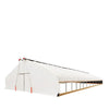 Pro Series 30’ x 60’ Light Deprivation Two Layer Cover Greenhouse Grow Tent, 6-mil Blackout Tarp and Clear Film, Cold Frame, Hand Crank Roll-Up Sides, Peak Ceiling Roof, TMG-GHD3060