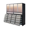 Pro Series 7-Ft 22 Drawer Stainless Steel Storage Chest, Top Cabinets, All-in-One Welded Frame, Keyed Alike Locks, TMG-SC22DS