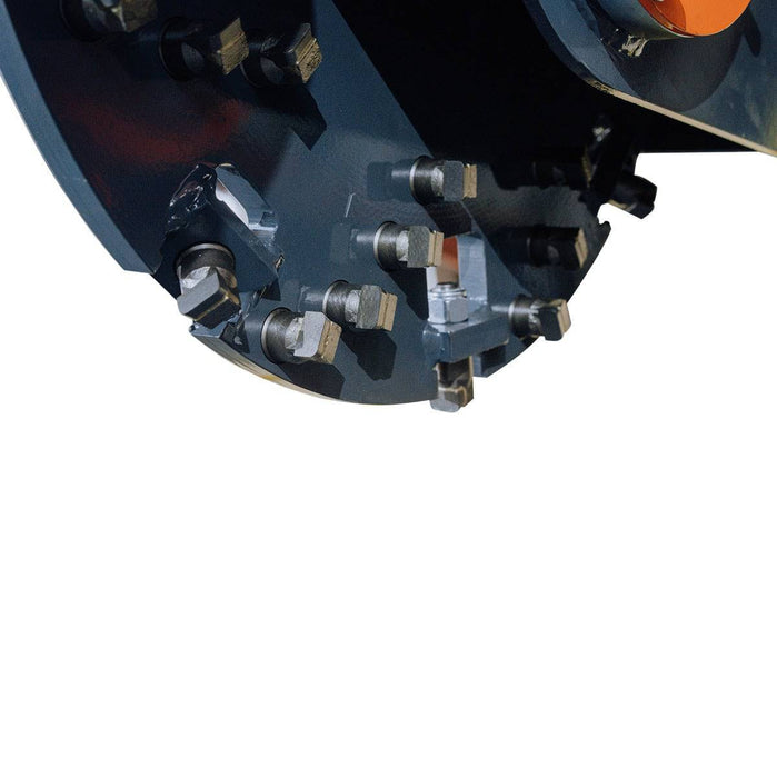 Liukuohjattu kantojyrsin, 24" roottorin koko, 7" leikkaussyvyys maan alla, teräskovametallihampaat, TMG-SSG25