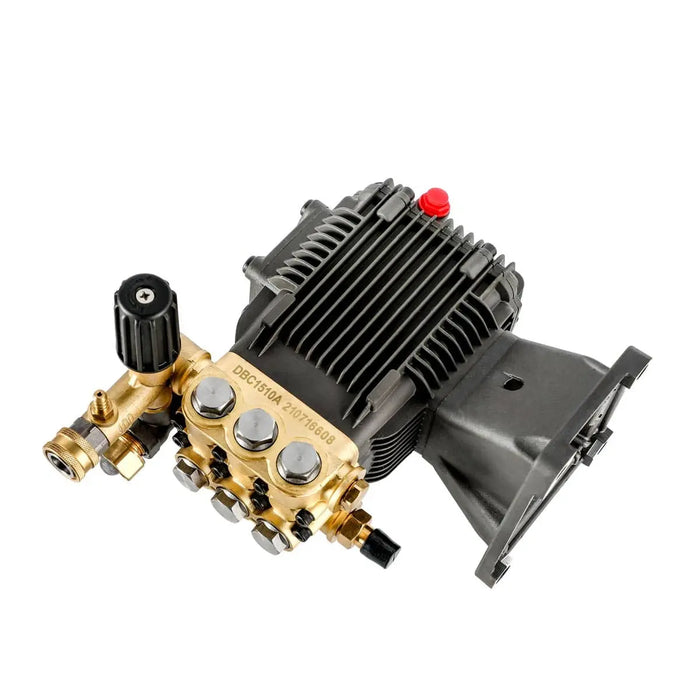 TMG Industrial Triplex Plunger Pressure Pump, Max. 4000 PSI, 5 GPM, 3400 RPM, 1” Hollow Shaft, Compatible Engine Power 9-15 HP, TMG-GWP40