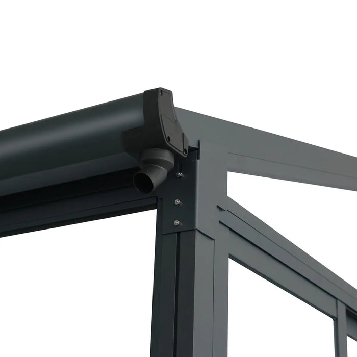 10’ x 14’ Wall Mounted Sunroom, Lean-To Patio Cover Solarium with Crystal Clear Walls TMG-LPC14 - TMG Industrial