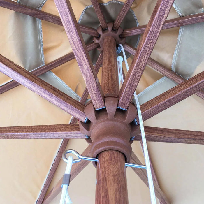 TMG Living 10-ft Center Pole Aluminum Umbrella w/Water Base, UV Resistant & Waterproof, TMG-LUC10