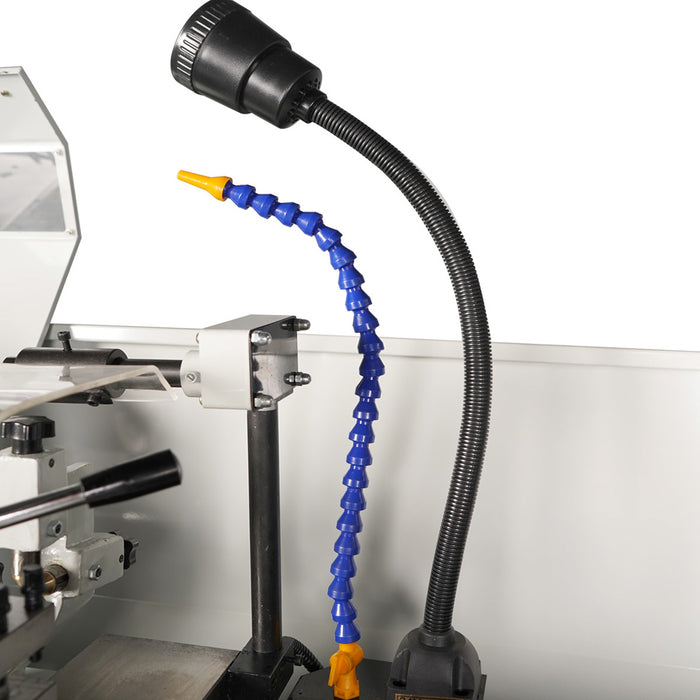 TMG-MT12BL 12" x 37" precision benchtop lathe with 1.5 HP motor, 64–1500 RPM and ASA D1-4 spindle
