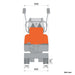 1365 Lb Mini Compact Excavator, 306cc/8.5HP Gas Engine, 11-½" Bucket Width, 2000 Lb Digging Force, TMG-MVE05 TMG Industrial CA