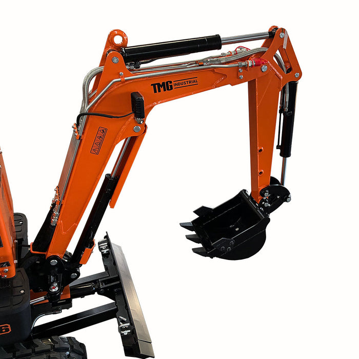 830 kg Mini Compact Excavator, 306cc/8.5 HP Gas Engine, 310 mm Bucket Width, 1179 kg Digging Force, TMG-MVE06 TMG Industrial CA