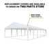 TMG Industrial 20' x 20' Heavy Duty Outdoor Party Tent with Removable Sidewalls and Roll-Up Doors, PE tarpaulin fabric, 6’6” Overhead, 10’ Peak Ceiling, TMG-PT2020F