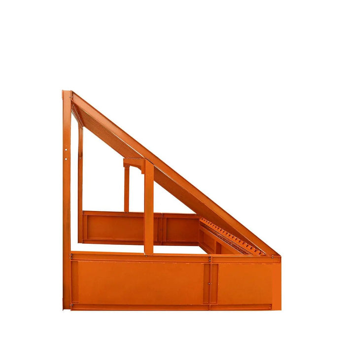 TMG Industrial 12’ Heavy Duty Static Grizzly Rock Screen, Adjustable Bolt-On Deck Bars, 4” x 4” I-Beams, 5000 lb Load Capacity, TMG-RS12