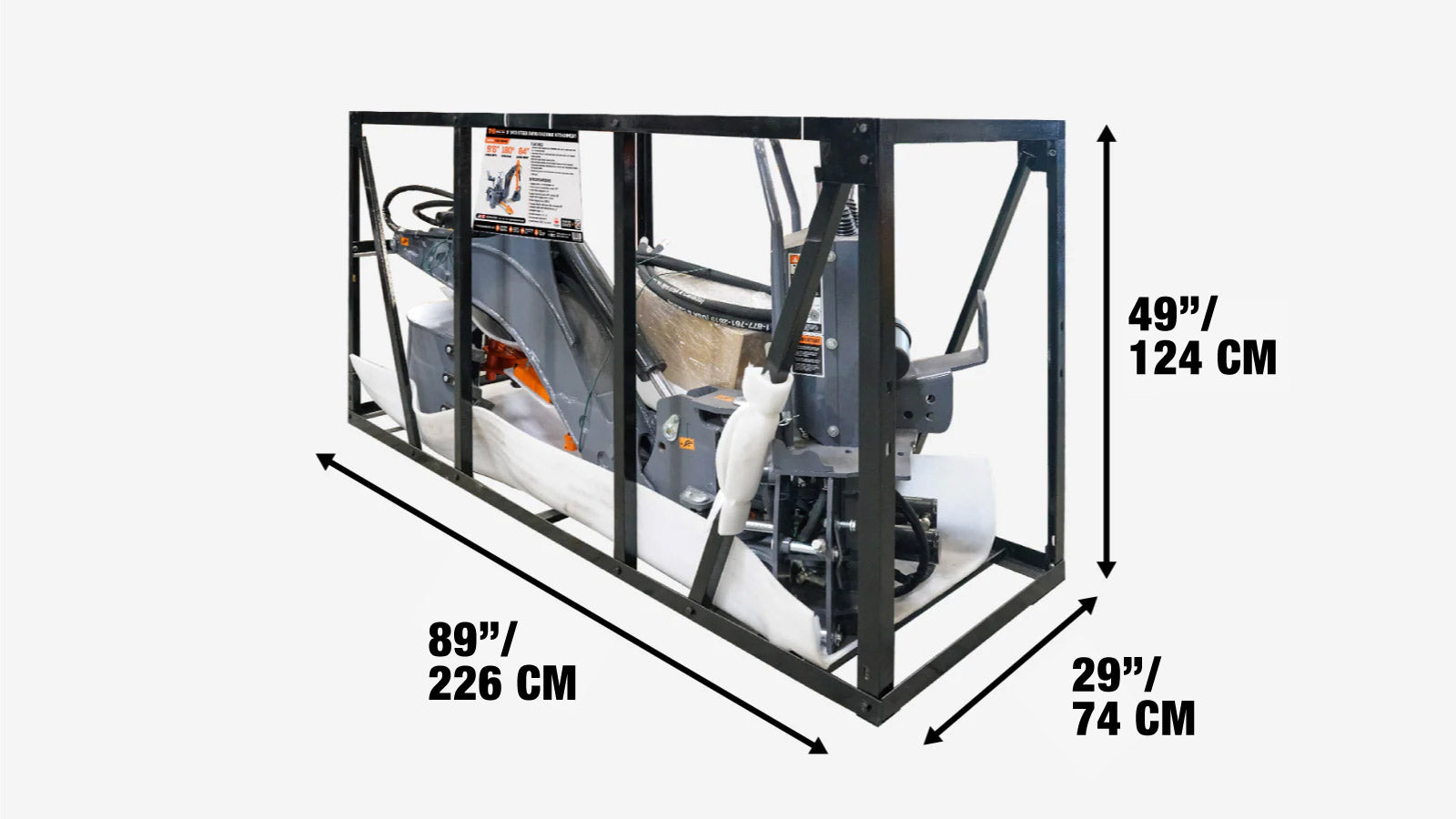 9' liukuohjattu kaivurikuormaaja kääntövarrella 30-100 hv:n kuormaajiin, 15