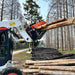 TMG Industrial 60” Skid Steer Skeleton Grapple Attachment, Universal Mount, 34” Arm Opening, 3” Tine Spacing, 2600 lb Weight Capacity, TMG-SG60