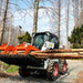 TMG Industrial 60” Skid Steer Skeleton Grapple Attachment, Universal Mount, 34” Arm Opening, 3” Tine Spacing, 2600 lb Weight Capacity, TMG-SG60
