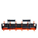 TMG Industrial 72” Skid Steer Land Plane, 6 Adjustable Ripper Teeth, Reversible Planer Comb, Grading, Spreading & Leveling, TMG-SLP72