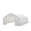 6 x 9 m Straight Wall Peak Ceiling Storage Shelter with Heavy Duty PVC Fabric Cover, TMG-ST2031V