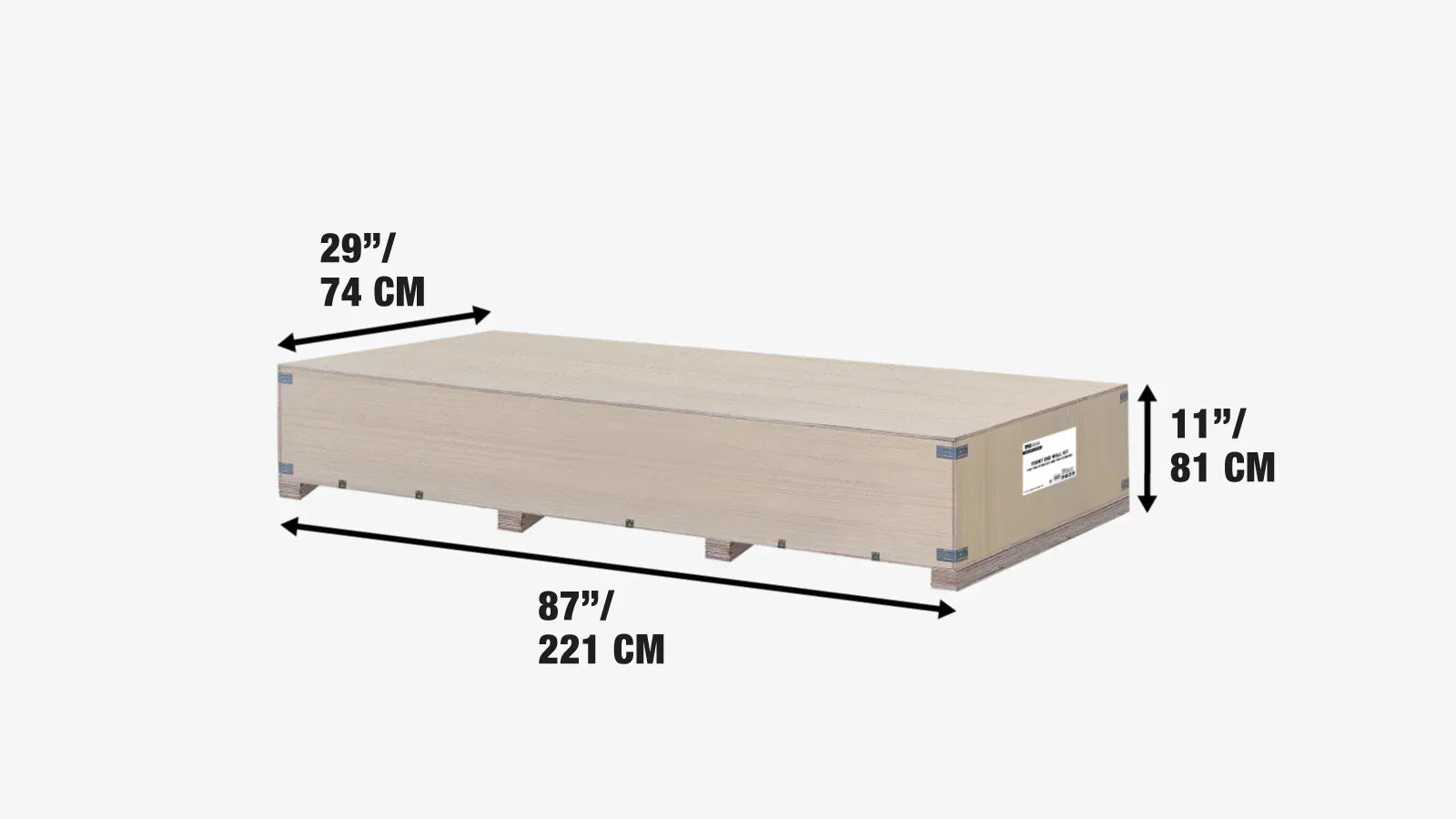 Etuseinäsarja, yhteensopiva TMG-ST2041CV:n ja TMG-ST2021CE:n kanssa asennettuna vakiokorkeuteen (2,46 m), TMG-ST20FW8V-shipping-info-image