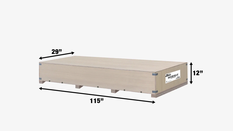 Back End Wall Kit, Compatible with ST3041CV and ST3041CE container shelters installed with the high cube containers (9’6”),TMG-ST30BW9V-shipping-info-image