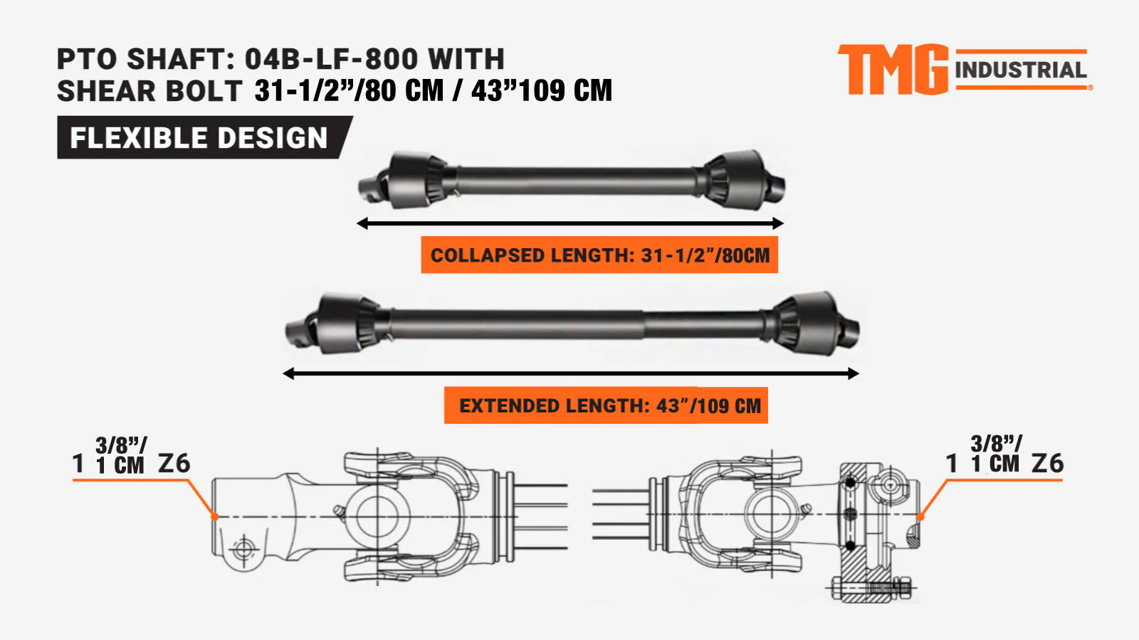 Erittäin kompakti oksasilppuri, 10 cm haketuskapasiteetti, 3-pisteliitäntä luokan 1, 30-50 hv traktori, TMG-WC42-specifications-image
