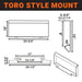 TMG Industrial Mini Skid Steer Stump Bucket Grapple, 2200-lb Grapple Capacity, Toro Style Mount Plate, TMG-SSG36