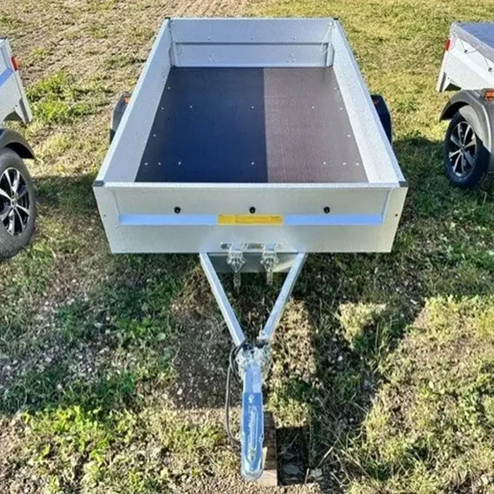 Variant 7’ Heavy Duty Utility Tilt Trailer with Tarp Cover, 4.2’x7’ Tilt Bed, Removable Tailgate, MFR #: S205Tilttarp, Made in Canada