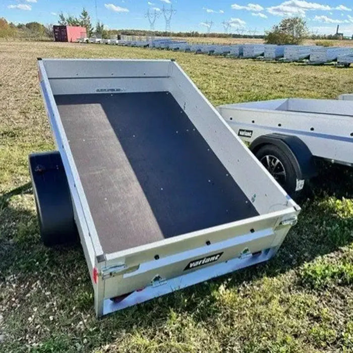 Variant 7’ Heavy Duty Utility Tilt Trailer with Tarp Cover, 4.2’x7’ Tilt Bed, Removable Tailgate, MFR #: S205Tilttarp, Made in Canada