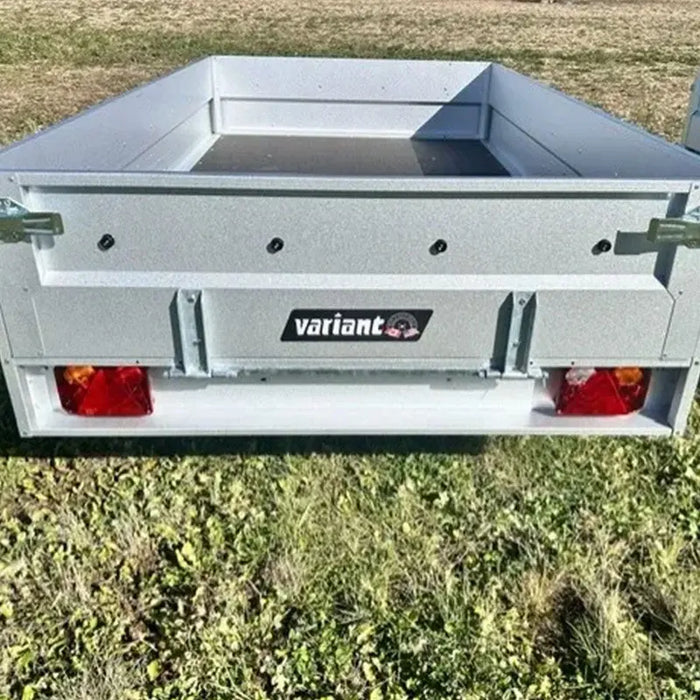 Variant 9’ Heavy Duty Utility Tilt Trailer with Ramp, 5’ x 9’ Inner Box, MFR #: 754Tilt, Made in Canada