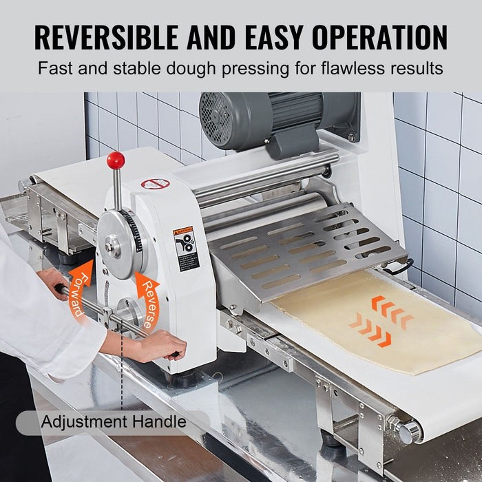 19.7" Commercial Electric Dough Sheeter, Dough Roller Pastry Press Machine for Bakeries & Restaurants, DOBA-DS197