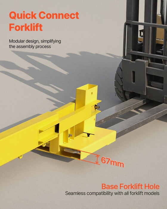 6000 paunan säädettävä trukkipuominosturi, liikuteltava trukkinosturi kahdella koukulla, raskaaseen käyttöön tarkoitettu nostolaite, DOBA-FJ6000