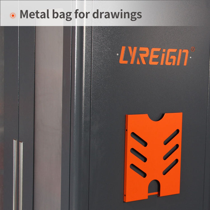 120-osainen työkalupidikekaappi, suunniteltu CNC-työntekijöille, lukittava ovi, DOBA-THC120 