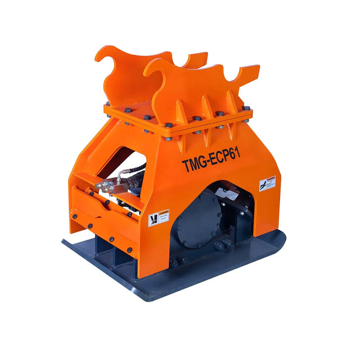 TMG Industrial 22,000-lbf Hydraulic Plate Compactor, 10-16 Ton Excavator Weight, 48” Compact Capacity, TMG-ECP61