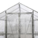 TMG Industrial 8’ x 26’ Greenhouse Grow Tent w/20 Mil Ripstop Leno Mesh PVC Cover, Galvanized Steel Frame, Roll-up Windows, TMG-GH826