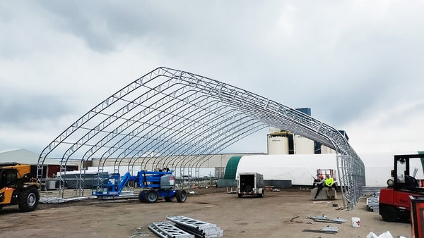80’ x 150’ Dual Truss Shelter. 2023, Chilliwack, BC, Canada.